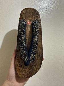 Natural paulownia Wooden slippers Men Flip-Flops( add 2-3 size )