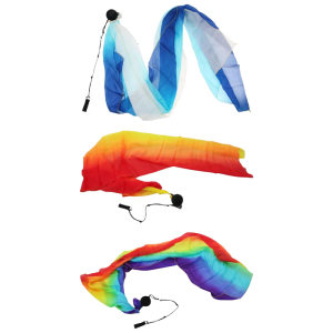 1Pair Belly Dance Veil Poi Balls with Large Scarf 200cm Belly Dance Veil Poi Balls with Cloth for Belly Dance Training