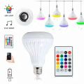 Lampu Speaker Musik Bluetooth - Bohlam Speaker LED RGB Plus Remote. 