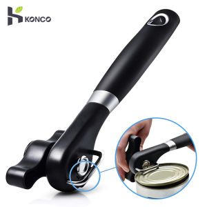 Konco Manual Can Opener Bottle Opener Tin Openers Side Cut Jar Opener Kitchen Tools for Canned Meat & Fruit