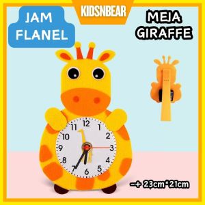 Diy Jam Dinding flanel / Prakarya anak Jam Meja Non woven kids clock / diy jam gantung flanel felt jam edukasi / diy clock mainan edukasi anak