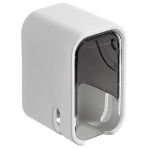 Adhesive Toothbrush Wall Rack Vertical Storage Space Saving Waterproof Dustproof Bath Mount