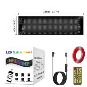CHENJIE 1Pcs Remote Control Light LED Eye Sign DIY Programmable LED Display Truck Scrolling Advertising Sign  Flexible Matrix Pixel Panel Car Truck Accessories