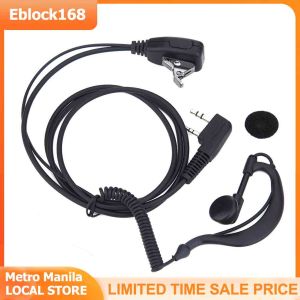 5Pcs 2 PIN Earpiece Headset PTT MIC for BAOFENG UV5R for KENWOOD HYT WOUXUN PUXING QUSHENGAN LINTON TYTet Mic Covert Acoustic Tube Earpiece Security K Plug Earphone