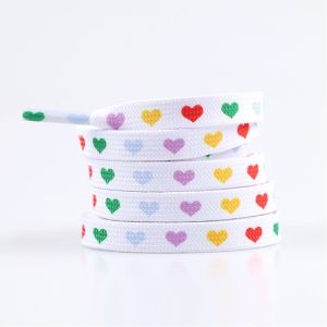 BENVG Sports for Kids Adult Canvas Shoe Love Heart Shoelaces Flat Laces High Conver Sneakers Shoelace