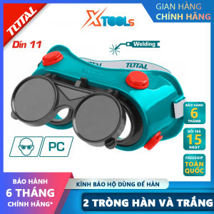 Kính hàn 2 lớp Total TSP303 mặt nạ hàn điện hồ quang cắt kim loại bền chắc chịu nhiệt cao 2 tròng