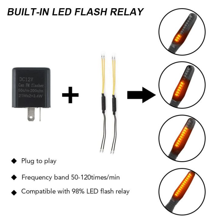 Led Directional Motorcycle Indicator Load Resistance Decoder 2-Pin Unit ...