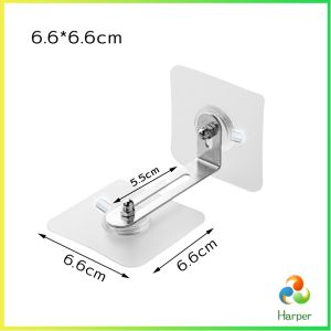 Harper ตะขอคู่ยึดผนัง ป้องกันตู้ล้ม  มีกาวในตัวไม่ต้องเจาะผนัง ตัวยึดเฟอร์นิเจอร์ติดผนัง Cabinet fixing tool