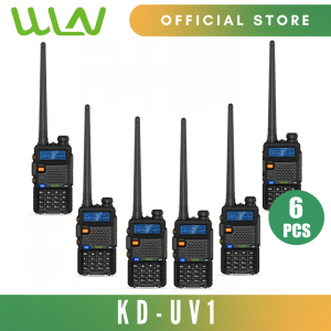 WLN KD-UV1 5W 199 Channel UHF 400-470MHz/ VHF136-174MHz Two-Way Walkie Talkie Radio -SET OF 6