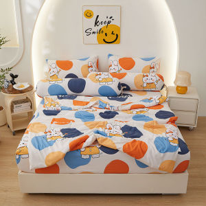 ชุดผ้าปูที่นอน​ ชุดผ้าปูที่นอนครบเซ็ต6ชิ้น มี3.5ฟุต/5ฟุต/6ฟุต กันขนสัตว์ ป้องกันไรฝุ่น พร้อมส่ง