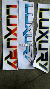 Tem chữ luxury decal dán xe ô tô xe tải xe ben( trend mới)