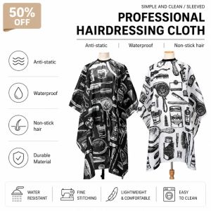 Hairdressing Cape Hair-Cut Barber Cape Cloth Wrap Protect Gown Apron Waterproof Cutting Gown