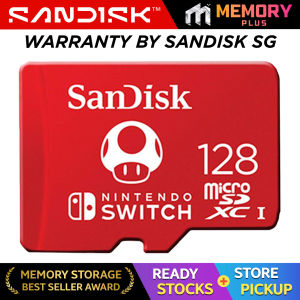SanDisk Nintendo Switch microSD Card 4k U3 V30 UHS-I C10 100MB/s Read Speed 90MB/s Write Speed 64GB 128GB 256GB 512GB 1TB QXAO MemoryPlusSG