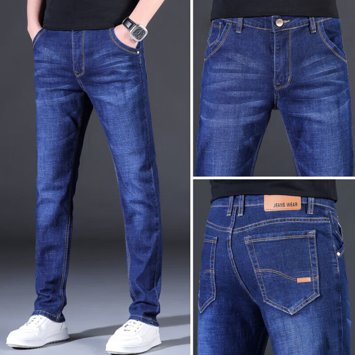 Sky Blue Color Jeans type Trouser Tracks Pants Regular Fit Pants for Gents