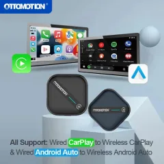 Ottomotion 5.0 Wireless Apple CarPlay Android Adapter Car Play Dongle  Accessories for Audi Honda Hyundai OEM Wired CP AA Car