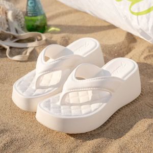 [Free Shipping] 26 New Models Of WomenS Thick-Soled Slippers For Home And Outdoor Use Versatile EVA Flip-Flops With Height Increase And Wedge Heel