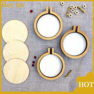 [Buytra] DIY Round Mini Wooden Cross Stitch Embroidery Hoop Ring Frame Machine Fixed