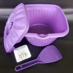 Basi Wadah Tempat Makanan Nasi Sayur Serbaguna Plus Tutup Sendok