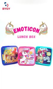 Lunch Box Emoticon Kotak Tepak Makan Motif Karakter Box Bento 2skat Tempat Bekal Sekolah Souvenir Ultah Serbaguna