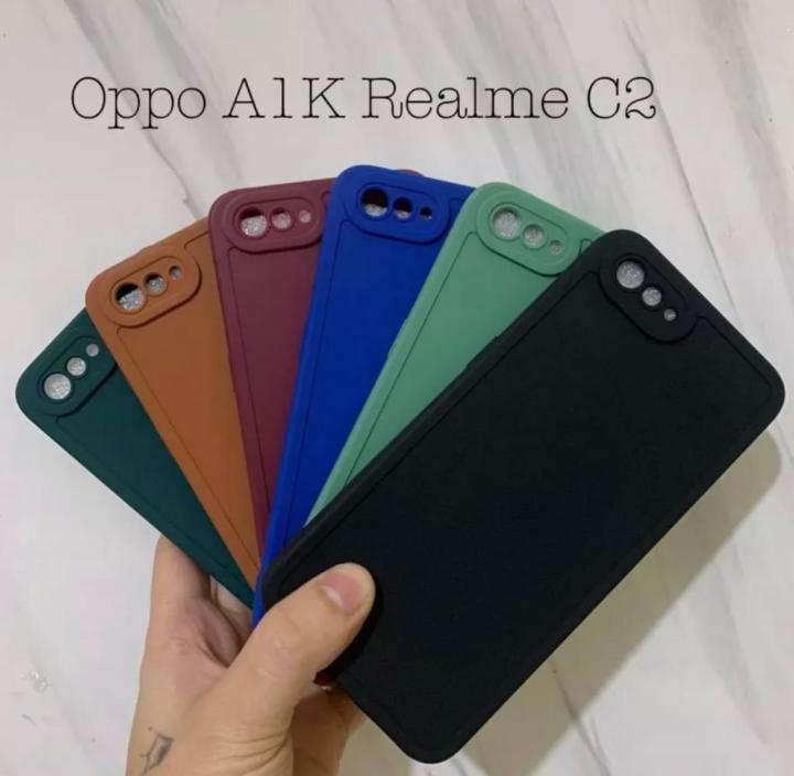 CASING HP MACARON PRO CAMERA OPPO A1K REALME C2 CASE PELINDUNG