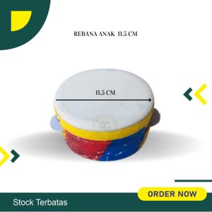 Rebana Hadroh Anak mainan ukuran 21cm kotek kopang kincring kecimpring tradisional alat tari