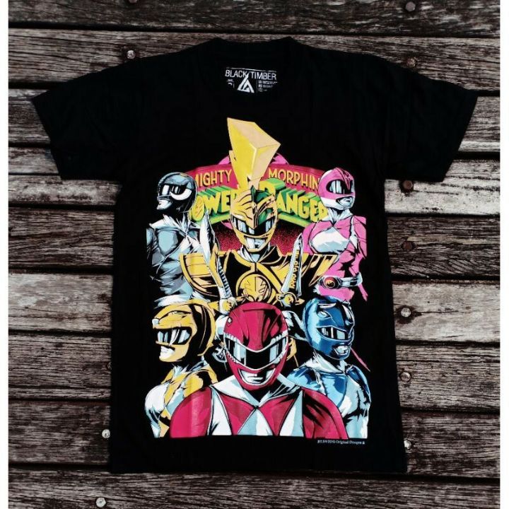 Mighty morphin power store rangers t shirt