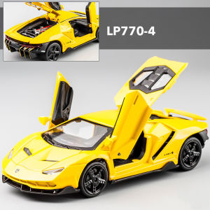 LP770 1:32 Lambos Car Alloy Sports Car Model Diecast Sound Super Racing Lifting Tail Hot Car Wheel For Children Gifts