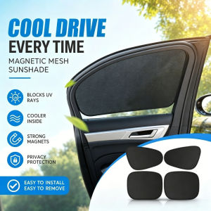 Car Sunshade Magnetic Mesh Window Curtain UV Protection Anti Glare Privacy Cover Auto Shade