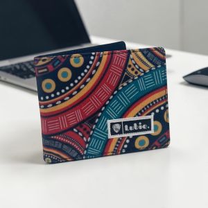 Lubie Dompet Lipat Pria Kanvas Poliester Ethnic