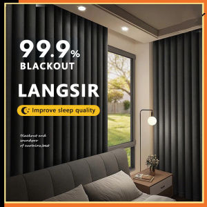 99% Blackout Curtain (FREE EYELET/RING) Triple Tebal Curtain 90% UV Sunblock Langsir