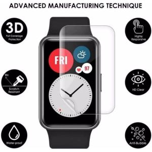 SAMSUNG WATCH FIT 3 FIT3 HYDROGEL ANTI GORES JELLY CLEAR MATTE BLUE SPY