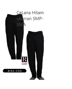 CELANA Panjang Hitam SMP-SMA