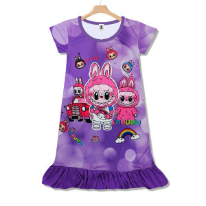 Girls Skirt Children Kids Long Dress Cartoon Palda ng mga Babae QGA002