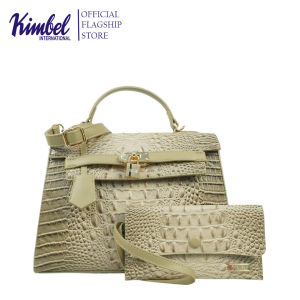 KIMBEL HGS00111 2in1 Handbag Medium Size With Pouch Synthetic Leather