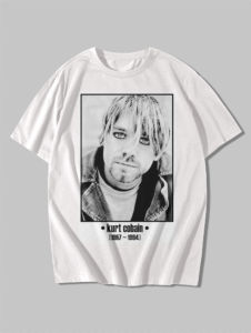 kaos band kurt cobain nirvana t shirt grunge rock legend pria wanita dewasa