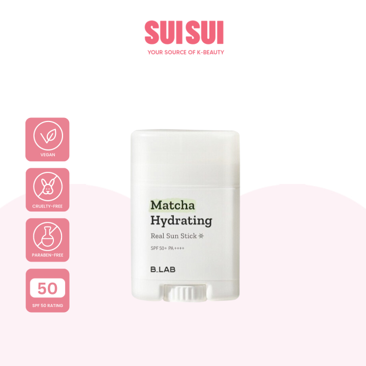 B.LAB Matcha Hydrating Real Sun Stick SPF50+ PA ++++ 21g [Sunscreen ...