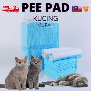 Alas kencing kucing pee pad cat Pet Puppy Training Mat Wee Wee Pad Urine Pat for Cat Dog 5 layers per pack pet diaper anjing kucing pasir urinary cushion宠物尿片猫狗尿片