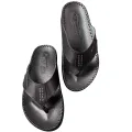 Mens Slippers Tian Ân D81 Fingerprint Cow Leather Material Fashion Style Personality. 
