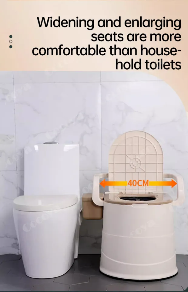 WADEO Extra Large Portable Restroom With Bigger Seat & Support, Travel - View #7