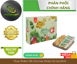 COMBO 5 GÓI -Bánh Cracker Rau Củ Gia Nhất 216g