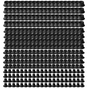 320Pcs Đồ Nội Thất Lỗ Mũ 4 Kích Thước Bản Lề Tủ nhựa Lỗ Bao Gồm Trang Trí Cap Nhựa Lỗ Phích Cắm Vít Bìa