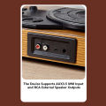 Middix Vinyl turntable player Gramophone  wooden music player retro vinyl record player LP Phonograph Can Connect to Bluetooth Speakers. 