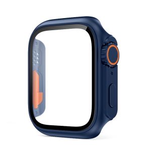 SENSE PC Hard Case with Tempered Glass Protector instantly Upgrade to Ultra for iWatch Series 10/9/8/7/6/5/4 40mm 41mm 44mm 45mm 46mm
