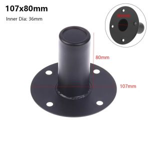 MIRELAE 1Pcs Metal Speaker Stand Iron Lower Sound Professional Speaker Base Holder with Screw Holes Mounting Base Tray for Stage DJ Studio Audio Equipment