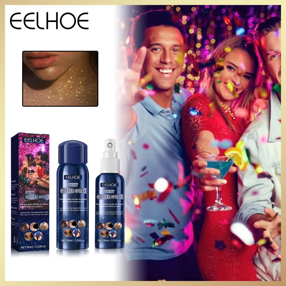 Eelhoe Shiny Glitter Spray Party Wedding Popular Shiny Glitter Spray  Sparkle Spray For Clothes And Hair Prom Dresses Sparkle Body Mist Makeup  Glitter Long Lasting Spray 60ml | Lazada Singapore