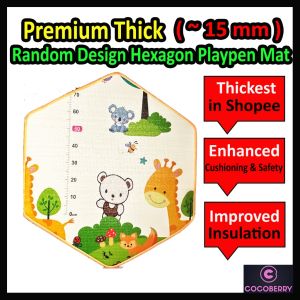 Sangkar Baby Playpen Hexagon Playground Kid Indoor Playpen Baby Play Fence Pagar Baby Playard Kandang Baby Fence 圍欄兒童围栏