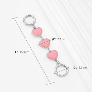 Bag Chain Strap Extender Heart-shaped Hanging Replacement Chain For Purse Clutch Handbag Bag Extension Chain Bag Accessories