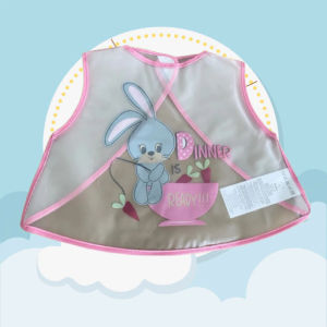 Yếm Ăn Dặm Chống Thấm Nước Cho Bé – Thiết Kế Cổ Thuyền 3 Lỗ Hoạt Hình Dễ Thương Mềm Mại An Toàn