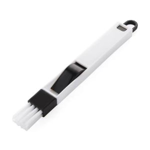🇸🇬【SG stock】Window Groove Cleaning Brush With Cleaning Dustpan Screen Window Cleaning Tools Multipurpose Window Door Keyboard Cleaning Brush Cleaner+Dustpan 2 In 1 Tool Black Blue Color Window Brush