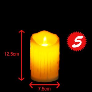 Hot_Price ใช้ดีบอกต่อ เทียนLED โคมไฟเทียน ใช้ถ่าน ขนาดเล็กกะทัดรัด น่ารักๆ เทียนอิเล็กทรอนิกส์ แสงสีวอร์มไวท์ เปลวไฟพลิ้วไหวสะเหมือนจริง ไม่มีน้ำตาเทียน ปลอดภัย ประดับตกแต่งหิ้งพระ สร้างบรรยากาศโรแมนติก ราคาพิเศษ ใช้ได้นาน